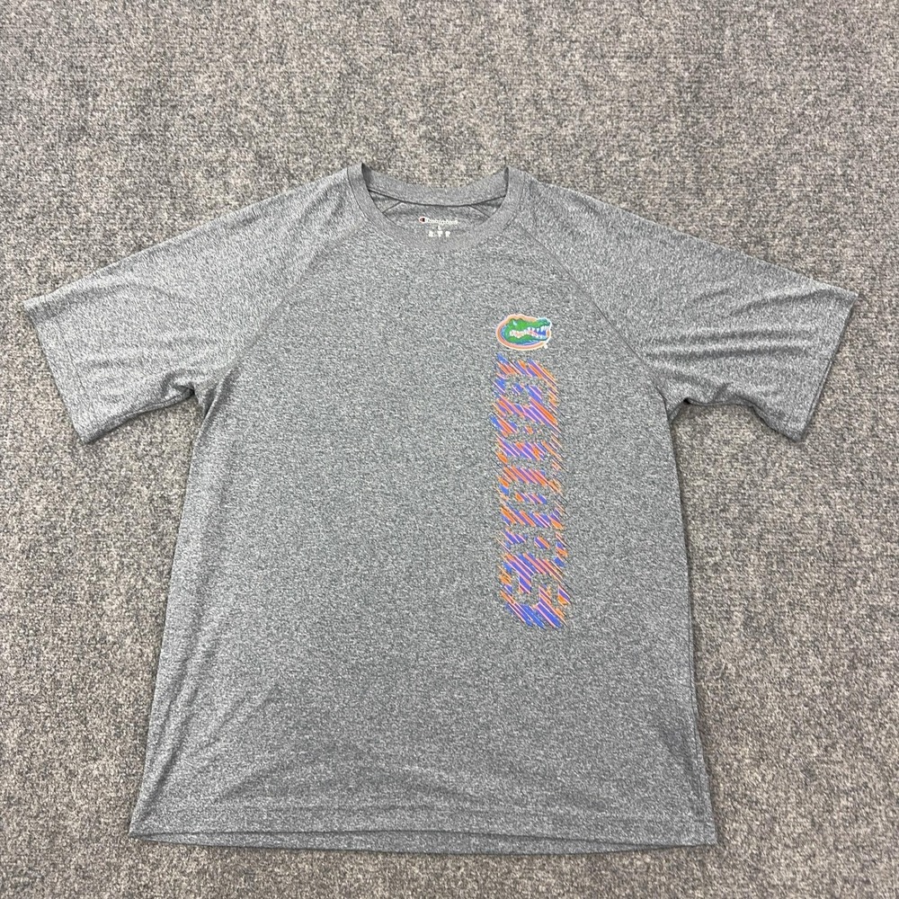 Florida Gators Shirt Mens Large Gray NCAA Football Champion Graphic Tee Top